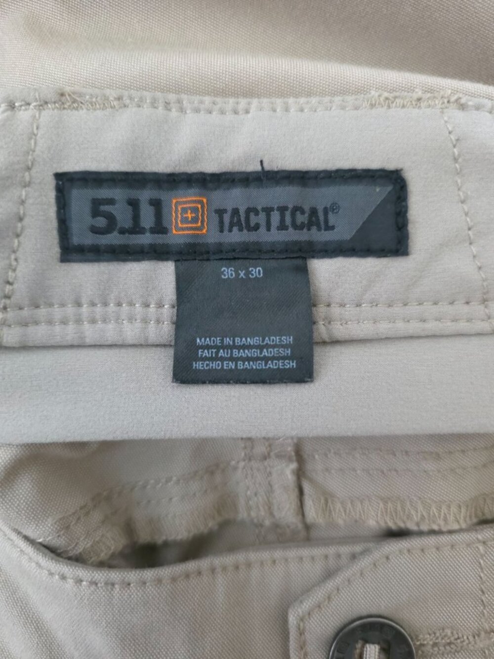 5.11 Tactical APEX Khaki Regular Fit Stretch Cargo Pants Outdoor Wear Mens 36x30 - Picture 9 of 12